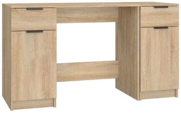 Schreibtisch mit Beistellschrank Sonoma-Eiche Holzwerkstoff