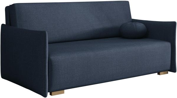 Sofa Viva Glov IV mit Schlaffunktion, 3 Sitzer Schlafsofa mit Bettkasten (Farbe: Soul 15)