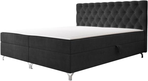 Boxspringbett mit H3-Matratze Cylio II (Farbe: Manila 18, Größe: 140 x 200 cm)