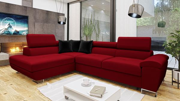 Ecksofa Cotere Premium, Seite: Links, Farbe: Venus Velvet 2926 + Venus Velvet 2926 + Magic Velevet 2219