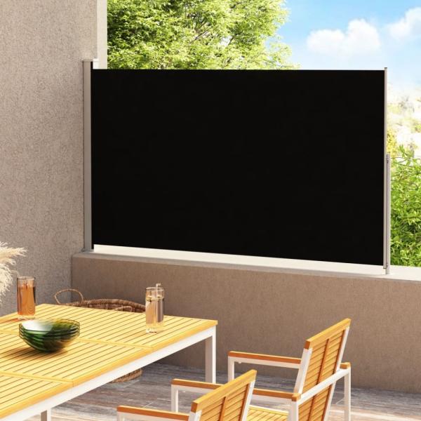 vidaXL Seitenmarkise Ausziehbar 200x300 cm Schwarz