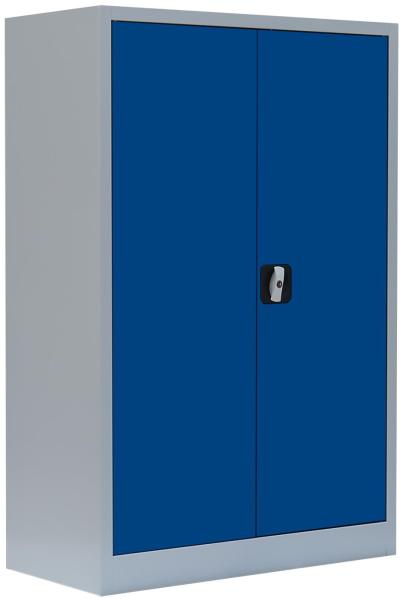 Stahl-Aktenschrank Metallschrank abschließbar Büroschrank Stahlschrank 120 x 92,5 x 42,2cm Grau/Blau 530321