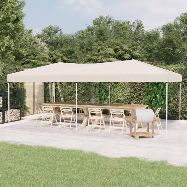 vidaXL Partyzelt Faltbar Creme 3x6 m 93536