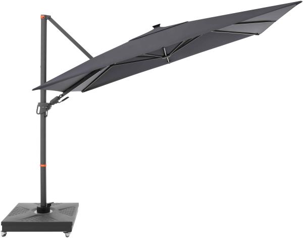 Doppler Sonnenschirm "myZone 220 x 300 LED Pendel", anthrazit, 300 x 220 cm