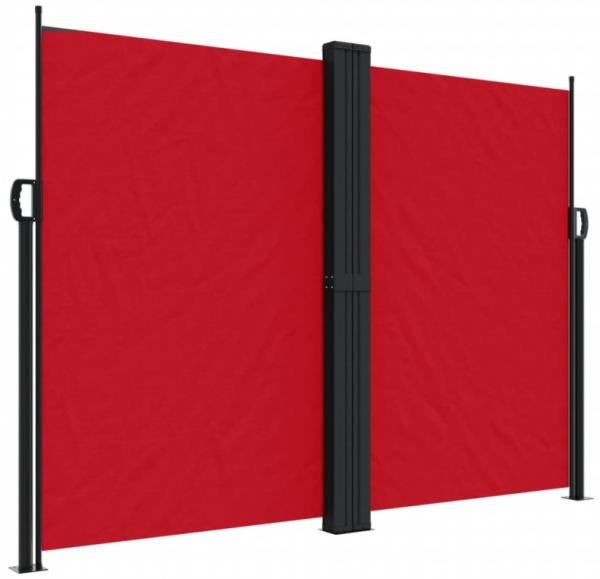 vidaXL Seitenmarkise Ausziehbar Rot 180x1200 cm