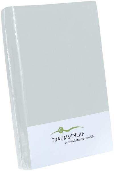 TRAUMSCHLAF Spannbettlaken Jersey-Elasthan Stretch, Jersey, Gummizug: Rundumgummi, (1 Stück), auch für hohe Matratzen