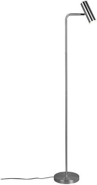 TRIO-Leuchten Stehleuchte MARLEY 1-flammig (BH 23x151 cm) BH 23x151 cm grau Stehlampe Leseleuchte Deckenfluter Bogenleuchte