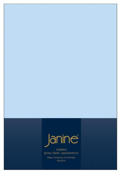 Janine Elastic-Jersey-Spannbetttuch 5002 Fb 12 hellblau 180x200 - 200x220