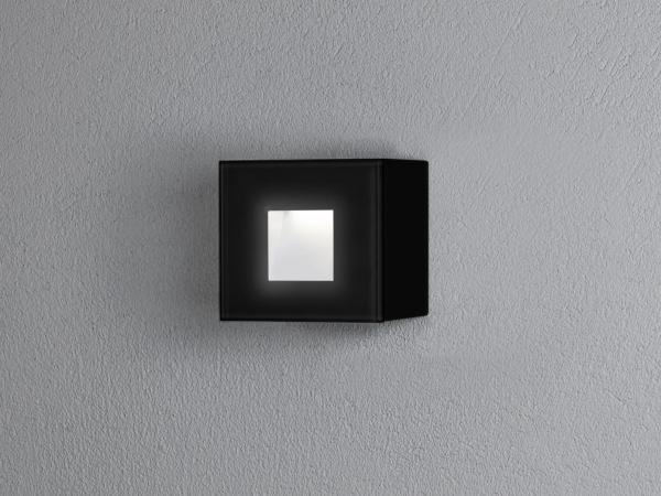 KONSTSMIDE No. 7864-750 Aussenwandleuchte Chieri klein rechteckig 1,5W High Power LED schwarz