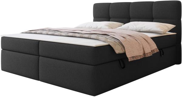 Boxspringbett mit H3-Matratze und Topper Fogy (Farbe: Curio 99, Größe: 160 x 200 cm)