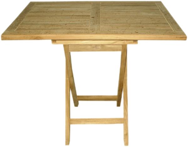 Teak Tisch Gartentisch Klapptisch klappbar 90x70cm