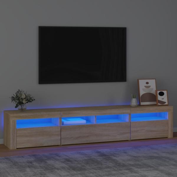 TV-Schrank mit LED-Leuchten Sonoma-Eiche [3152732]