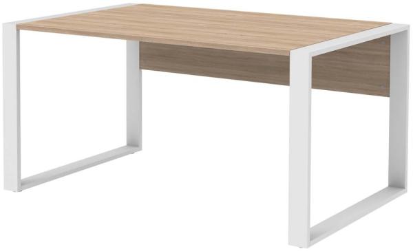 'Direct' Schreibtisch mit Kufenfuß, Dekor Sonoma Eiche, 150 x 74 x 80 cm