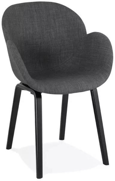 Kokoon Design Sessel Elegans Dunkelgrau und Schwarz