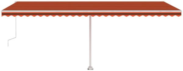 vidaXL Standmarkise Automatisch 600x300 cm Orange/Braun Bild 5