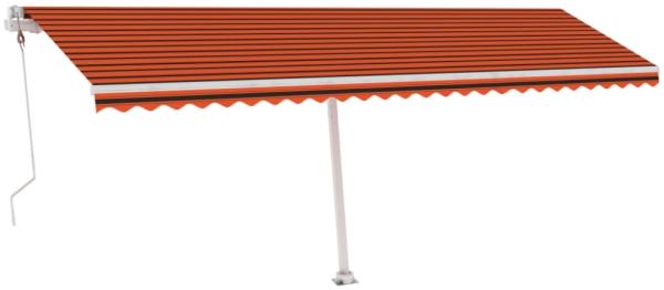 vidaXL Standmarkise Automatisch 600x300 cm Orange/Braun Bild 4