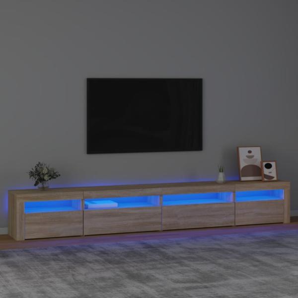 TV-Schrank mit LED-Leuchten Sonoma-Eiche [3152748]