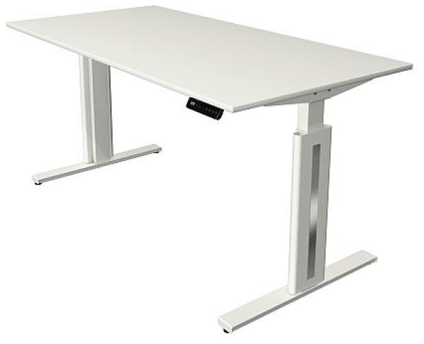 Kerkmann Move 3 Schreibtisch Steh und Sitztisch fresh (B) 160 x (T) 80 cm grafit