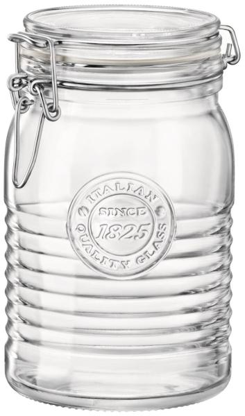 Lebensmittelbehälter Bormioli Rocco Officina Durchsichtig Glas (6 Stück) (1,15 L)