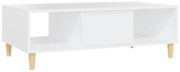 vidaXL Couchtisch Weiß 103,5x60x35 cm Spanplatte [806013]