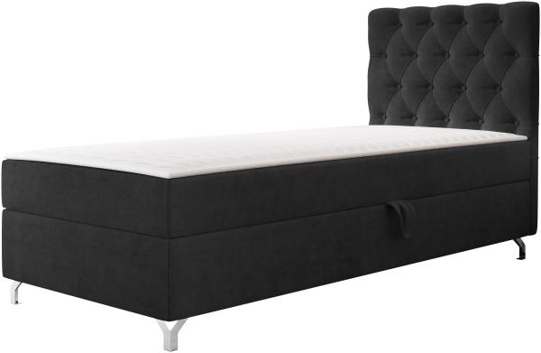 Boxspringbett mit H3-Matratze Cylio I 90 x 200 cm (Manila 18, Seite: Links)