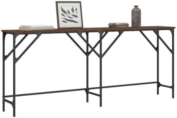 vidaXL Konsolentisch Braun Eichen-Optik 180x29x75 cm Holzwerkstoff