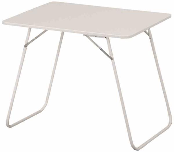 Campingtisch >Camping< in weiß, Stahl pulverbeschichtet - 80x63x60cm (BxHxT)