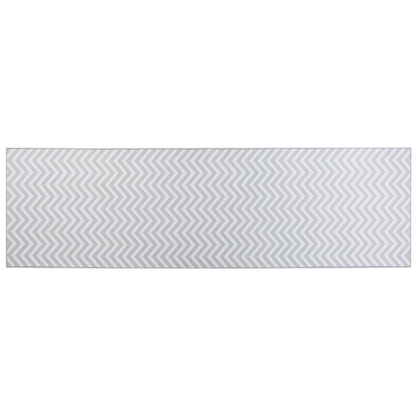 Teppich grau weiß 60 x 200 cm SAIKHEDA