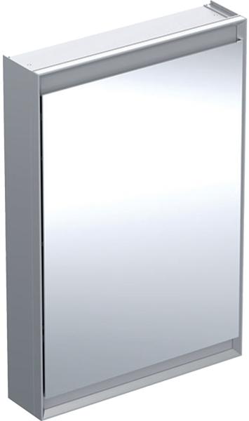 Geberit ONE Spiegelschrank mit ComfortLight, 1 Tür, Aufputzmontage, Aluminium eloxiert, 60x90cm, 505. 81, Ausführung: Anschlag rechts - 505. 811. 00. 1