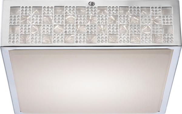 Deckenleuchte LED Wohnzimmer Deckenlampe Muster eckig 30 cm Flur 41614