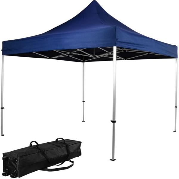 INSTENT Faltpavillon "PRO" 3x3,Trolley, Alu, blau