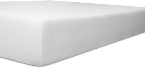 Kneer Vario-Stretch Spannbetttuch duoflex für Topper 4-12 cm Höhe mit 80 cm Einschnitten Qualität 22 180x200x4-12cm