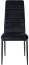 6er Set Esszimmerstühle Mayfair Samt (Farbe: schwarz) Bild 3