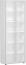Flügeltürenschrank mit satinierten Glastüren im Holzrahmen, weiß, 80 x 42 x 216 cm Bild 1