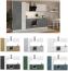 Küche 'Toni' Küchenzeile, Küchenblock, Singleküche, 290 cm, Betonoptik Bild 6