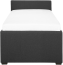 Tagesbett ausziehbar Leinenoptik dunkelgrau Lattenrost 80 x 200 cm MARMANDE Bild 6