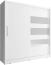 Domando Kleiderschrank San Benedetto M3 180 Modern Breite 180cm, Schwebetüren, praktische Facheinteilung in Weiß Matt Bild 2