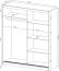 Domando Kleiderschrank San Benedetto M3 180 Modern Breite 180cm, Schwebetüren, praktische Facheinteilung in Weiß Matt Bild 4