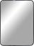 Moderner Design-Spiegel BARCA schwarz 70x50cm Aluminium Frisierspiegel Bild 2