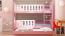 WNM Group Kinderbett Ausziehbar mit Rausfallschutz Suzie - aus Massivholz - Hochbett für Mädchen und Jungen - Absturzsicherung Ausziehbett - Kinderhochbetten 190x80 / 180x80 cm - Rosa Bild 4