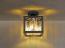 LED Deckenlampe mit Rauchglas Kristallen, 1-flammig, Metall schwarz Bild 5