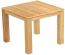 Sonnenpartner Gartentisch Base 90x90 cm Teakholz natur Tischsystem Tischplatte Compact HPL beton-dunkel 80050501 Bild 2