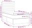 Boxspringbett mit Matratze & LED Samt Hellgrau 80 x 200 cm, Härtegrad: H2 [3136149] Bild 8