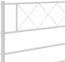 Bettgestell mit Kopf- und Fußteil Metall Weiß 200x200 cm (Farbe: Weiß) Bild 8