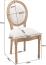 Merax Esszimmerstühle 2er Set Küchenstühle, Beine aus Massivholz, Verstellbare Vordersitzbeine, Leinensitze, creme Bild 4
