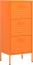 vidaXL Lagerschrank Orange 42,5x35x101,5 cm Stahl Bild 1