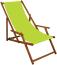 Liegestuhl pistazie Fußablage Tisch Kissen Deckchair Sonnenliege Holz Gartenliege 10-306FTKH Bild 2