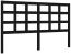 Massivholzbett mit Kopfteil Schwarz 160x200 cm (Farbe: Schwarz) Bild 10