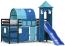 vidaXL Kinderhochbett mit Turm Blau 90x200 cm Massivholz Kiefer Bild 9