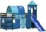 vidaXL Kinderhochbett mit Turm Blau 90x200 cm Massivholz Kiefer Bild 3